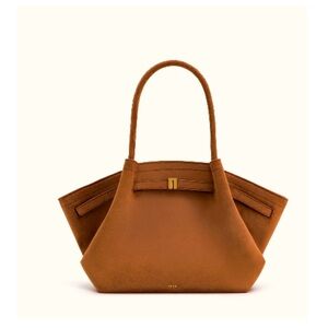 JW PEI Medium Hana Bag - Suede Tote Bag Brown